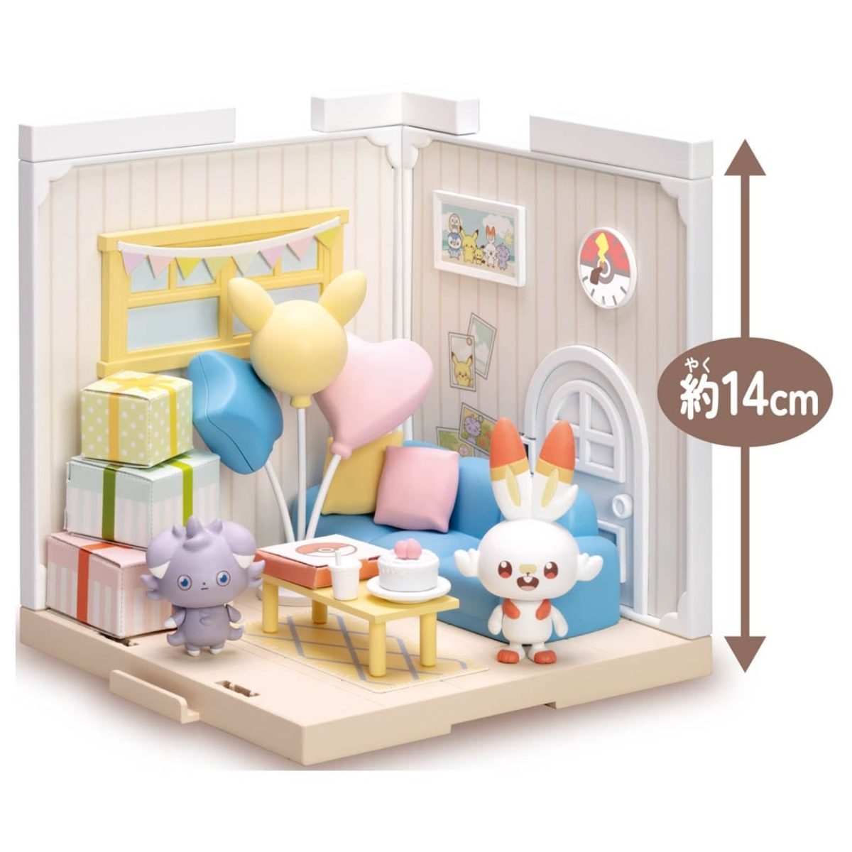 Pokemon Pokepeace House Lounge "Scorbunny & Espurr"-Takara Tomy-Ace Cards & Collectibles