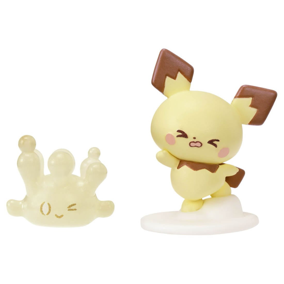 Pokemon Pokepeace Pokepeace Doll Balloon Series-Pichu &amp; Milcery-Takara Tomy-Ace Cards &amp; Collectibles