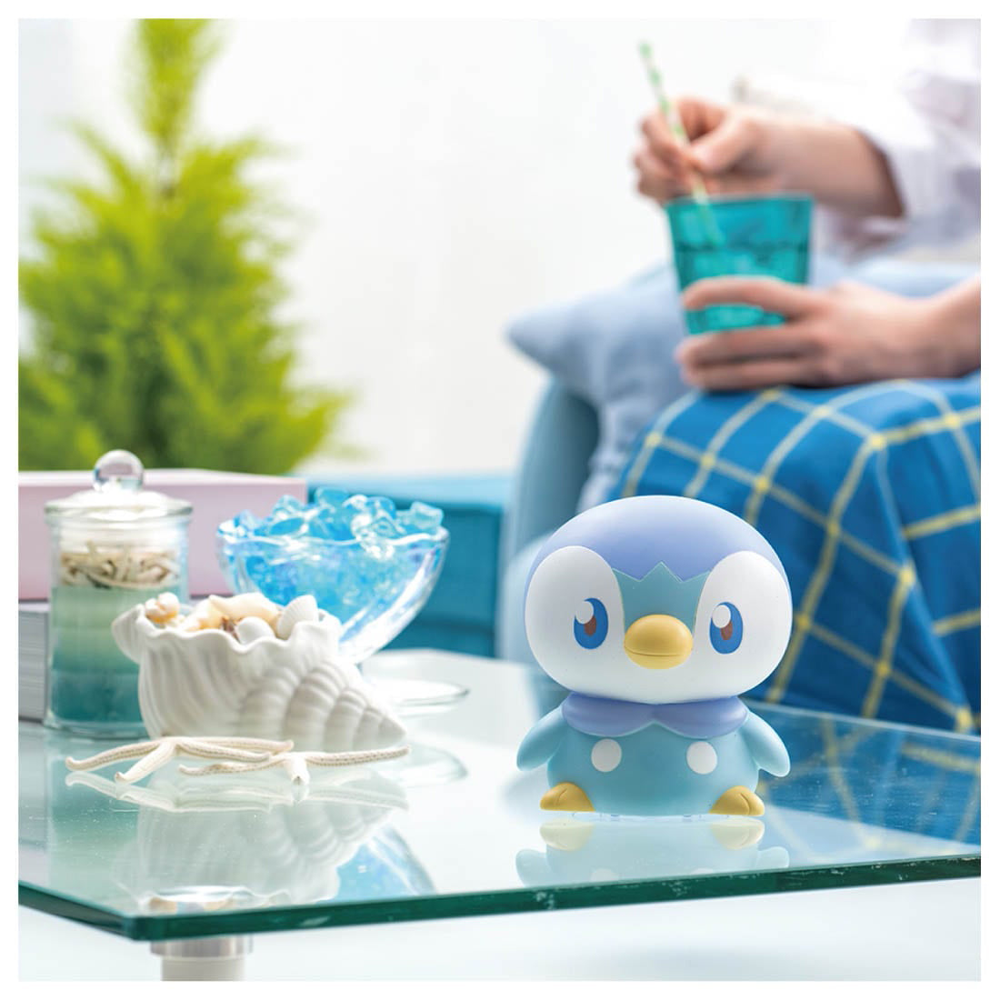 Pokemon Pokepeace Puni Kyun Light &quot;Piplup&quot;-Takara Tomy-Ace Cards &amp; Collectibles
