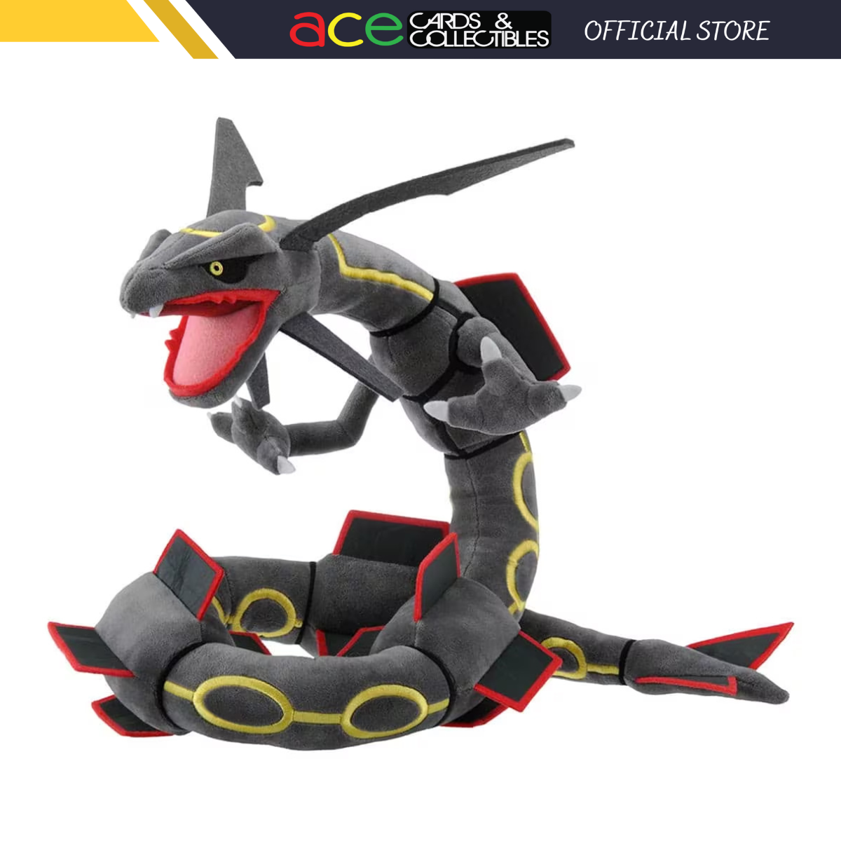 Pokemon Stuffed Plush Toy &quot;Black Rayquaza&quot;-Takara Tomy-Ace Cards &amp; Collectibles