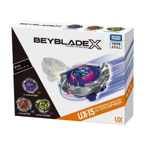 Takara Tomy Beyblade X UX-15 Sharkscale Deck Set-Takara Tomy-Ace Cards & Collectibles