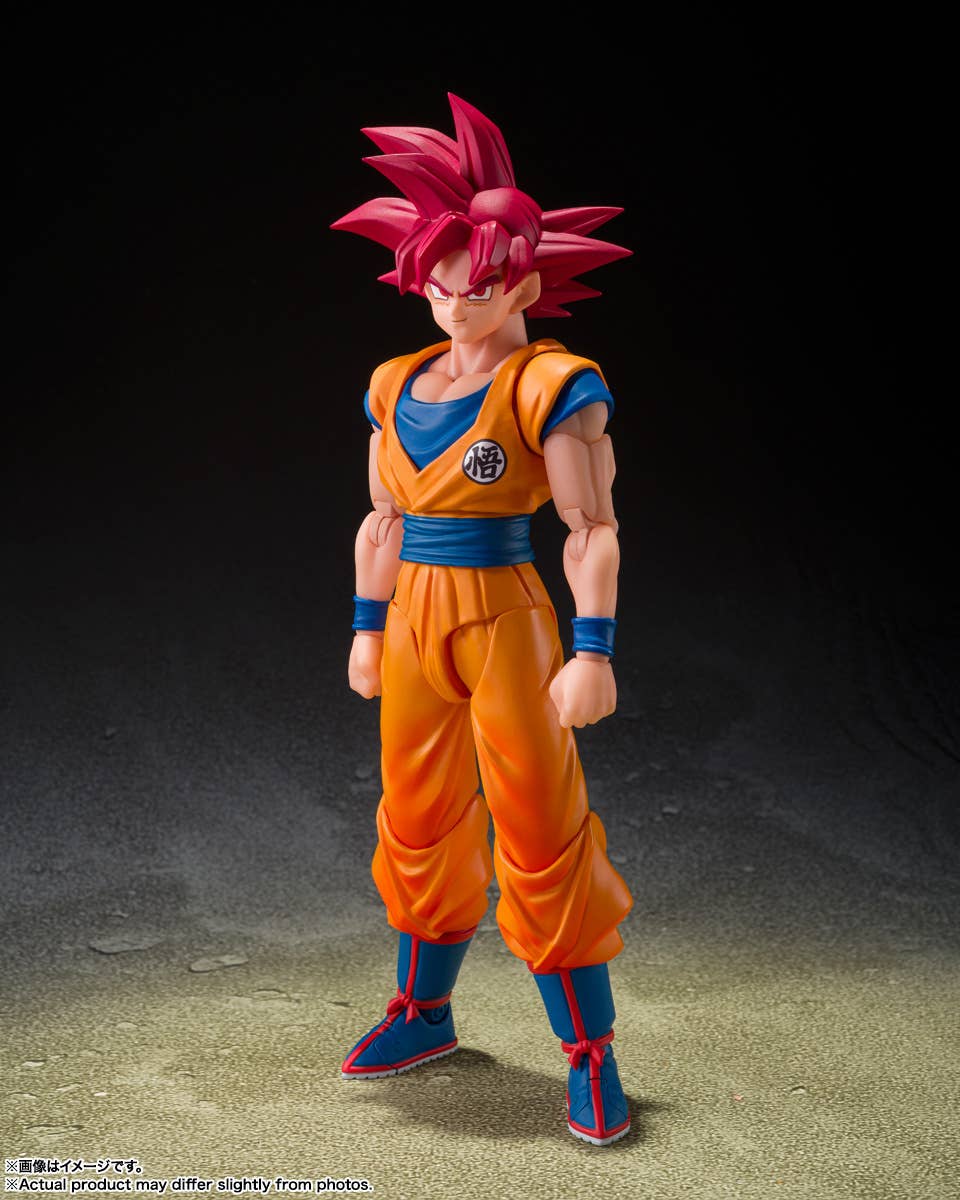 Dragon Ball S.H.Figuarts "Son Goku" Super Saiyan (God Aura)-Tamashii-Ace Cards & Collectibles