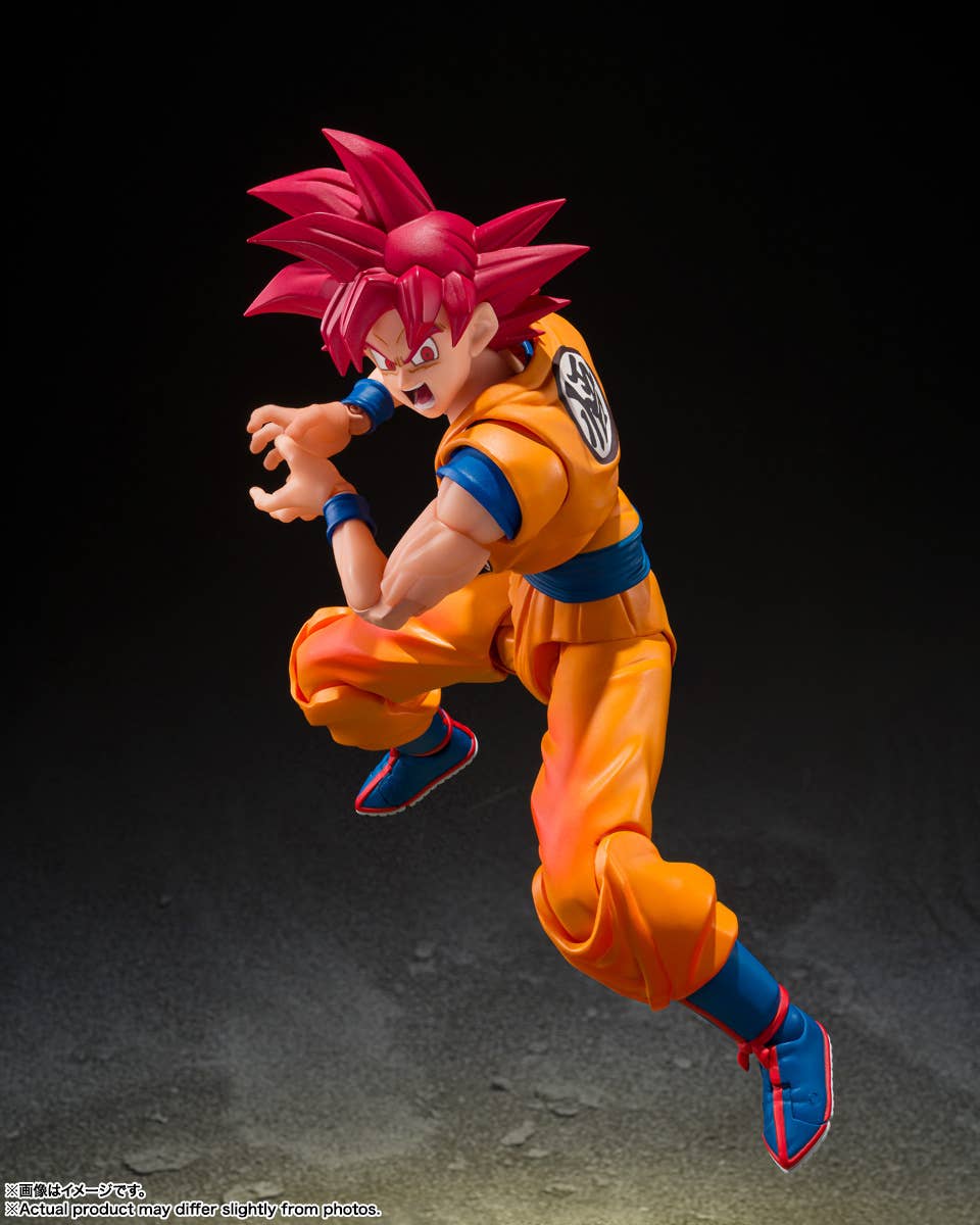 Dragon Ball S.H.Figuarts "Son Goku" Super Saiyan (God Aura)-Tamashii-Ace Cards & Collectibles
