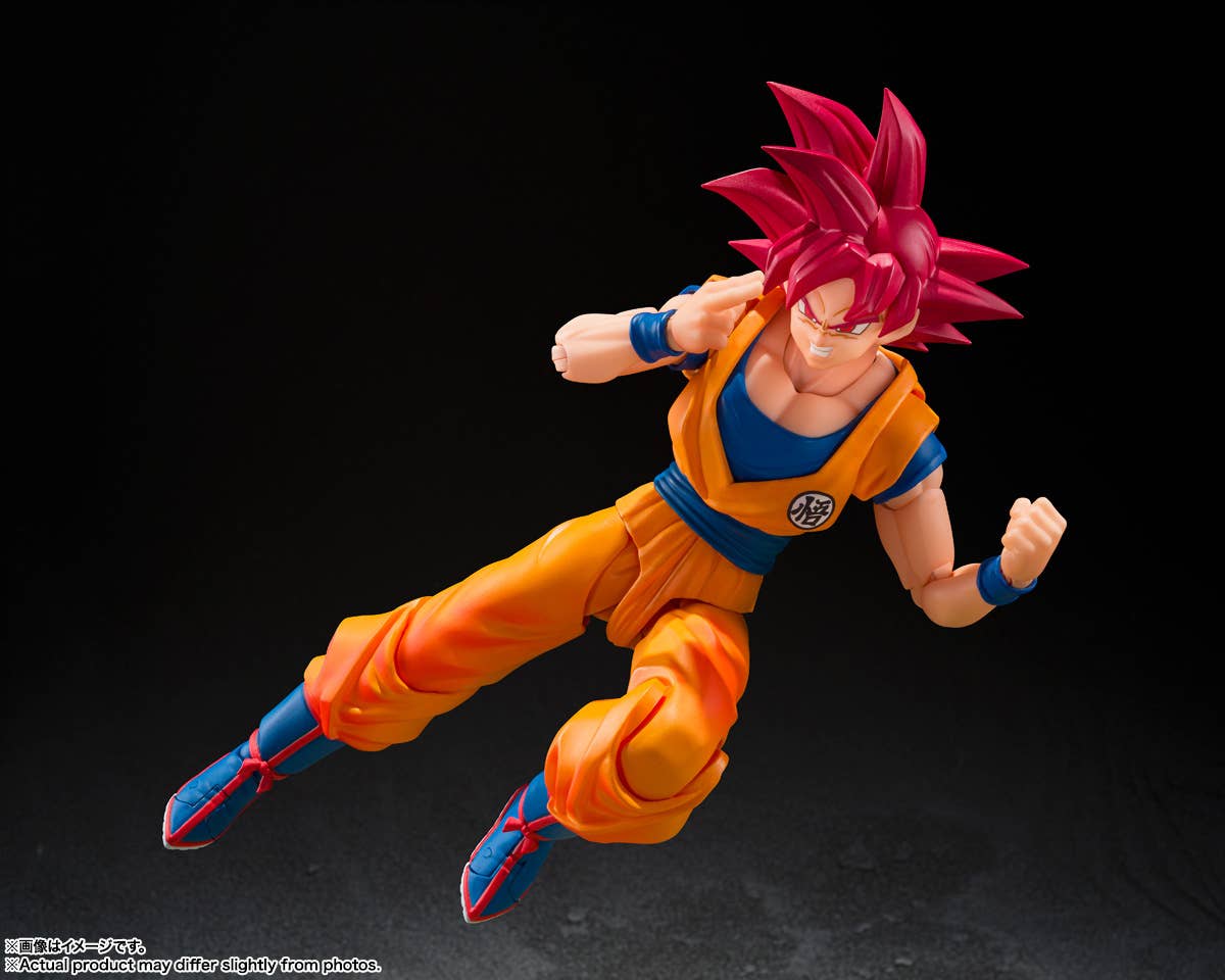 Dragon Ball S.H.Figuarts "Son Goku" Super Saiyan (God Aura)-Tamashii-Ace Cards & Collectibles