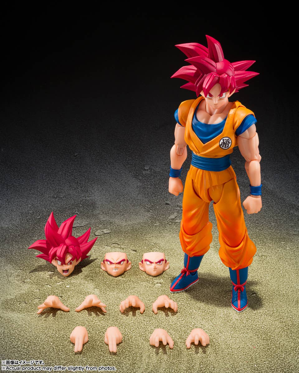 Dragon Ball S.H.Figuarts "Son Goku" Super Saiyan (God Aura)-Tamashii-Ace Cards & Collectibles