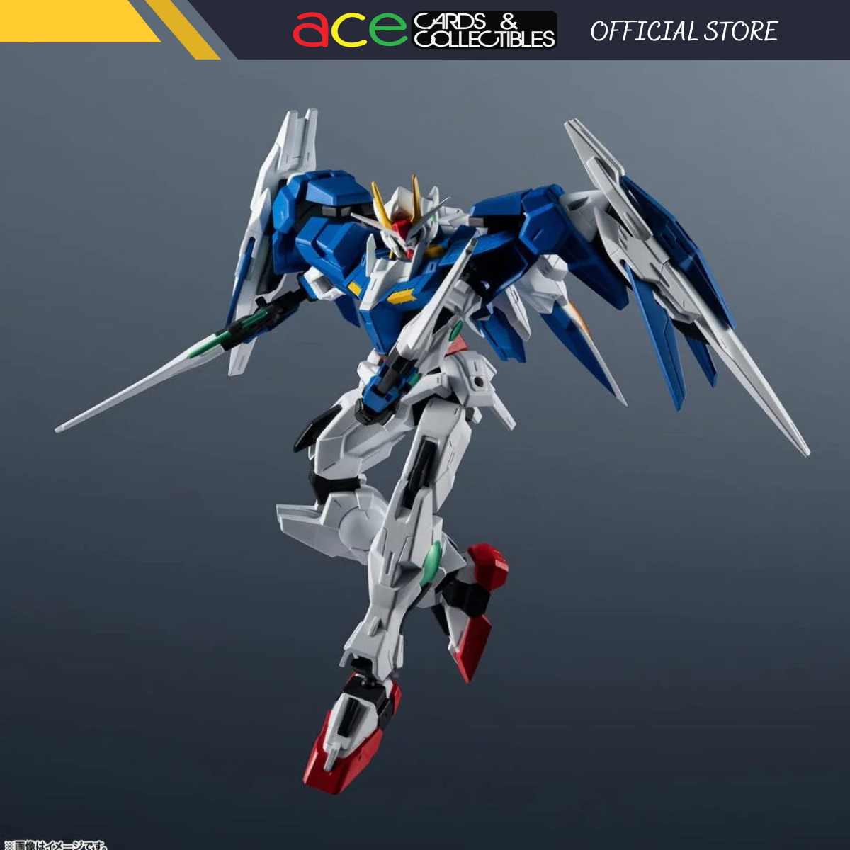 Gundam Universe GN-0000 + GNR-010 00 Raiser-Tamashii-Ace Cards & Collectibles