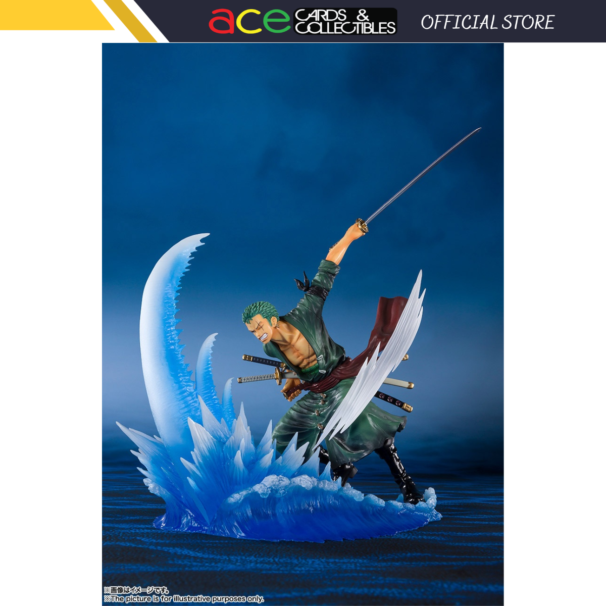 One Piece Figuarts Zero Yakkodori "Roronoa Zoro"-Tamashii-Ace Cards & Collectibles