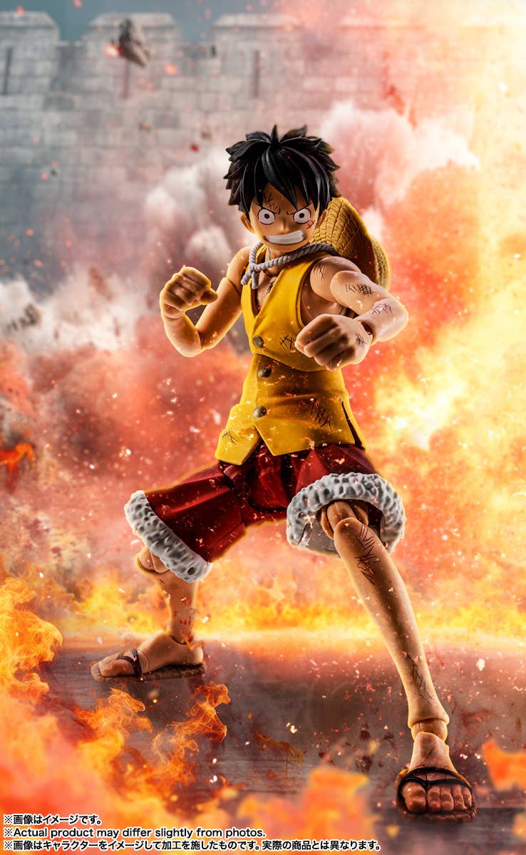 One Piece S.H.Figuarts Summit War of Marineford "Monkey D. Luffy"-Tamashii-Ace Cards & Collectibles