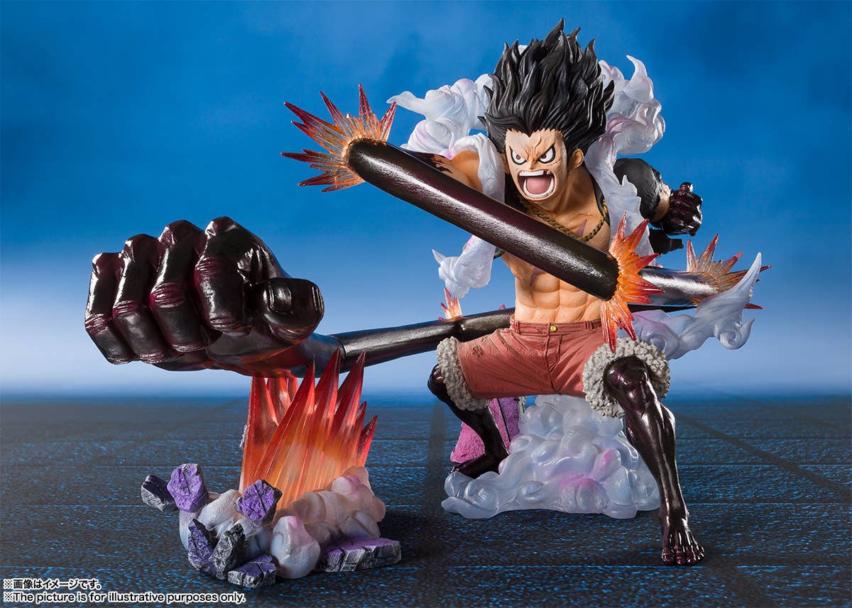 One Piece S.H.Figuarts ZERO "Monkey D. Luffy Gear 4" (Snake Man Ohja)-Tamashii-Ace Cards & Collectibles