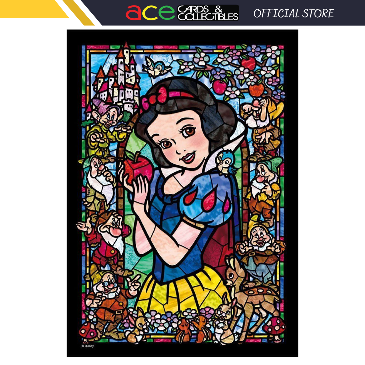 Tenyo Jigsaw Puzzle DSG266-957 Disney Snow White Stained Art (266 Pieces)-Tenyo-Ace Cards &amp; Collectibles
