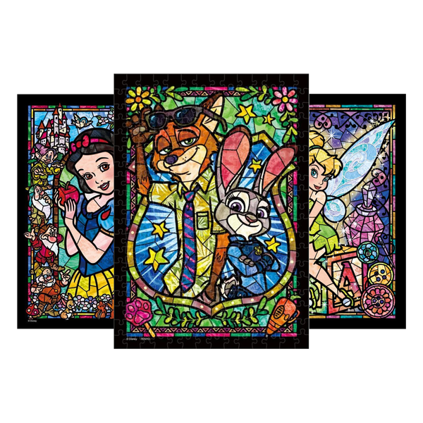 Tenyo Jigsaw Puzzle Disney Stained Art - Multiple Designs (266 Pieces)-Marie-Tenyo-Ace Cards & Collectibles