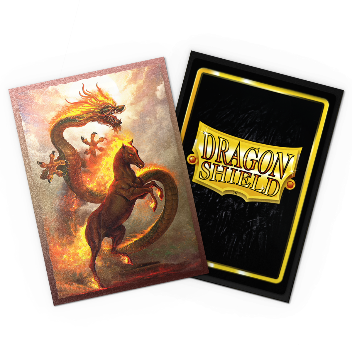 Dragon shield Sleeve Dual Art Standard Size 100pcs "Fire Horse 2026"-The Pokémon Company International-Ace Cards & Collectibles