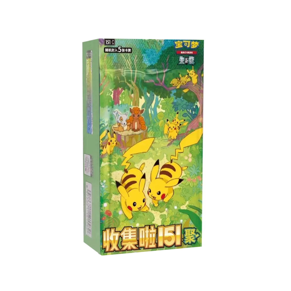 Pokemon TCG: 151 Vol.4 朱&紫 宝可梦集换式卡牌游戏 收集啦151 聚 (Simplified Chinese)-Slim 瘦包 (盒)-The Pokémon Company International-Ace Cards & Collectibles