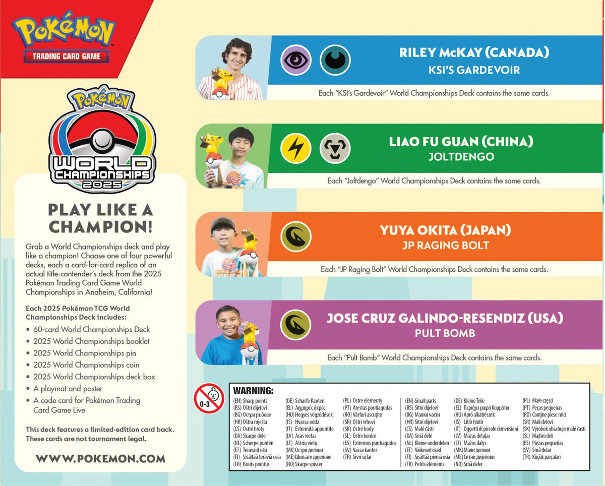 Pokemon TCG: 2025 World Championship Deck-Gardevoir-The Pokémon Company International-Ace Cards & Collectibles