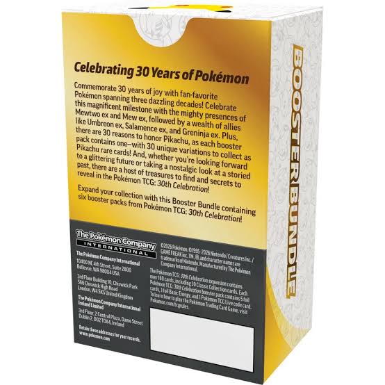 Pokémon TCG: 30th Celebration Booster Bundle-The Pokémon Company International-Ace Cards & Collectibles