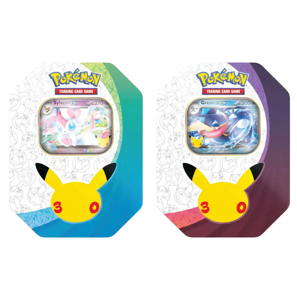 Pokemon TCG: 30th Celebration Sylveon EX & Greninja EX Tin-1 Set-The Pokémon Company International-Ace Cards & Collectibles