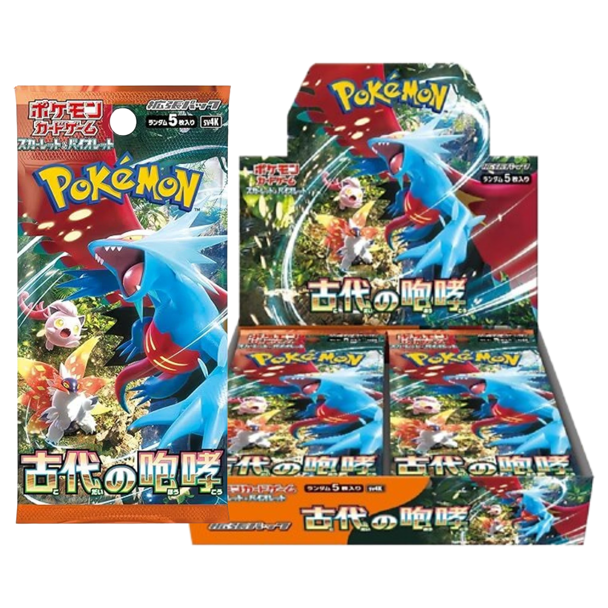 Pokemon TCG: Ancient Roar Booster SV4K (Japanese)-Single Pack (Random)-The Pokémon Company International-Ace Cards & Collectibles