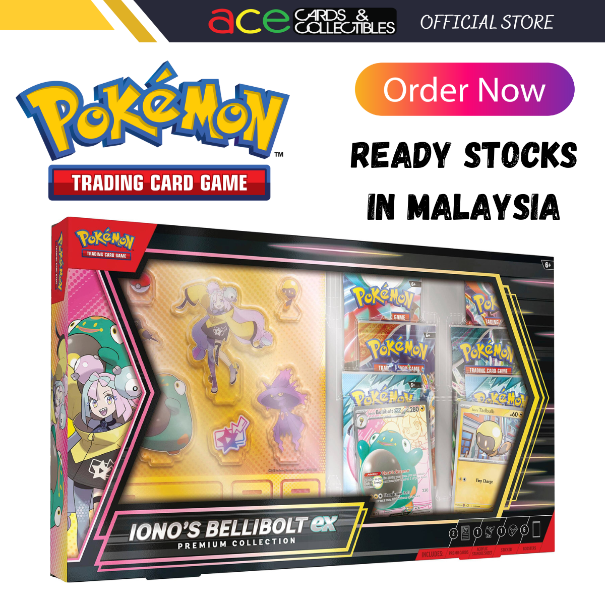 Pokemon TCG: April Ex Premium Collection "Iono's Bellibolt Ex"-The Pokémon Company International-Ace Cards & Collectibles
