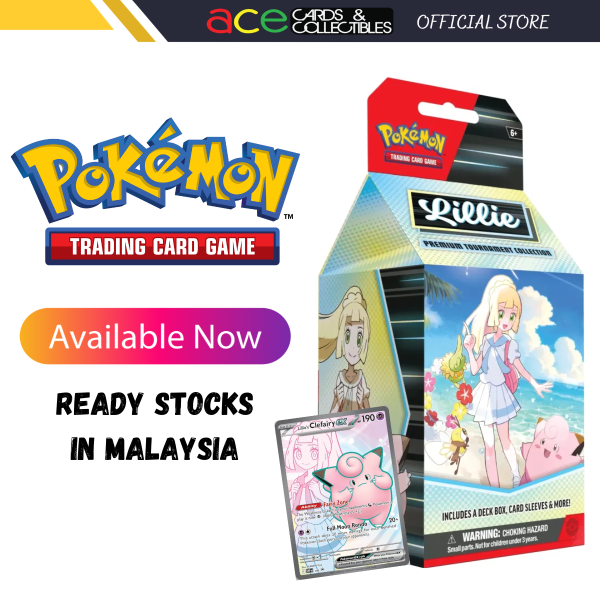 Pokemon TCG: April Premium Tournament Collection "Lilie"-The Pokémon Company International-Ace Cards & Collectibles