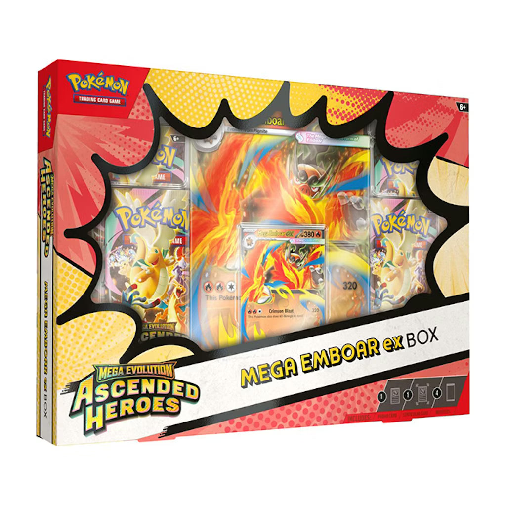 Pokemon TCG: Ascended Heroes ME2.5 Mega EX Box-Mega Emboar Ex-The Pokémon Company International-Ace Cards & Collectibles