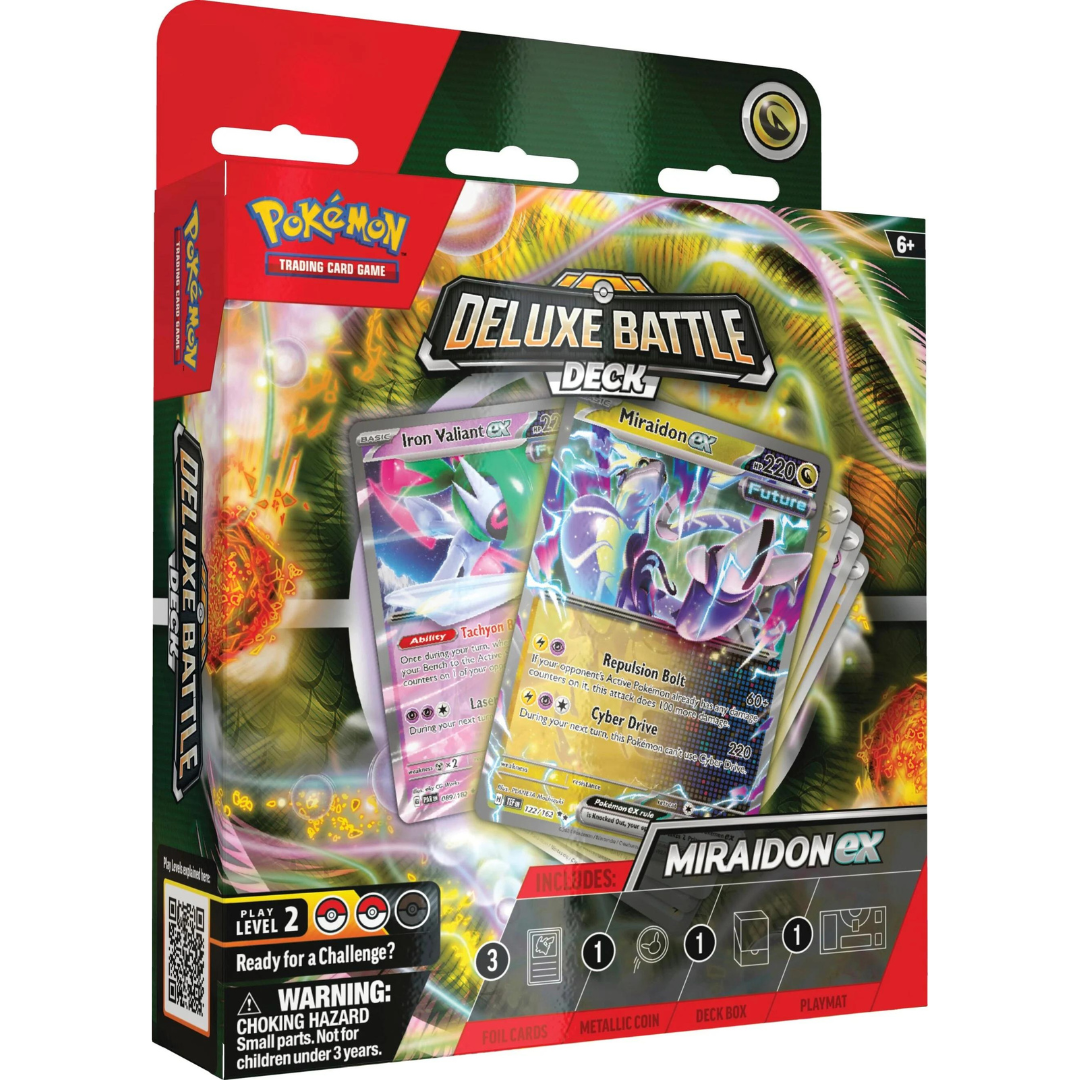 Pokémon TCG: August Deluxe Battle Deck Miraidon/ Koraidon EX-Miraidon EX-The Pokémon Company International-Ace Cards &amp; Collectibles