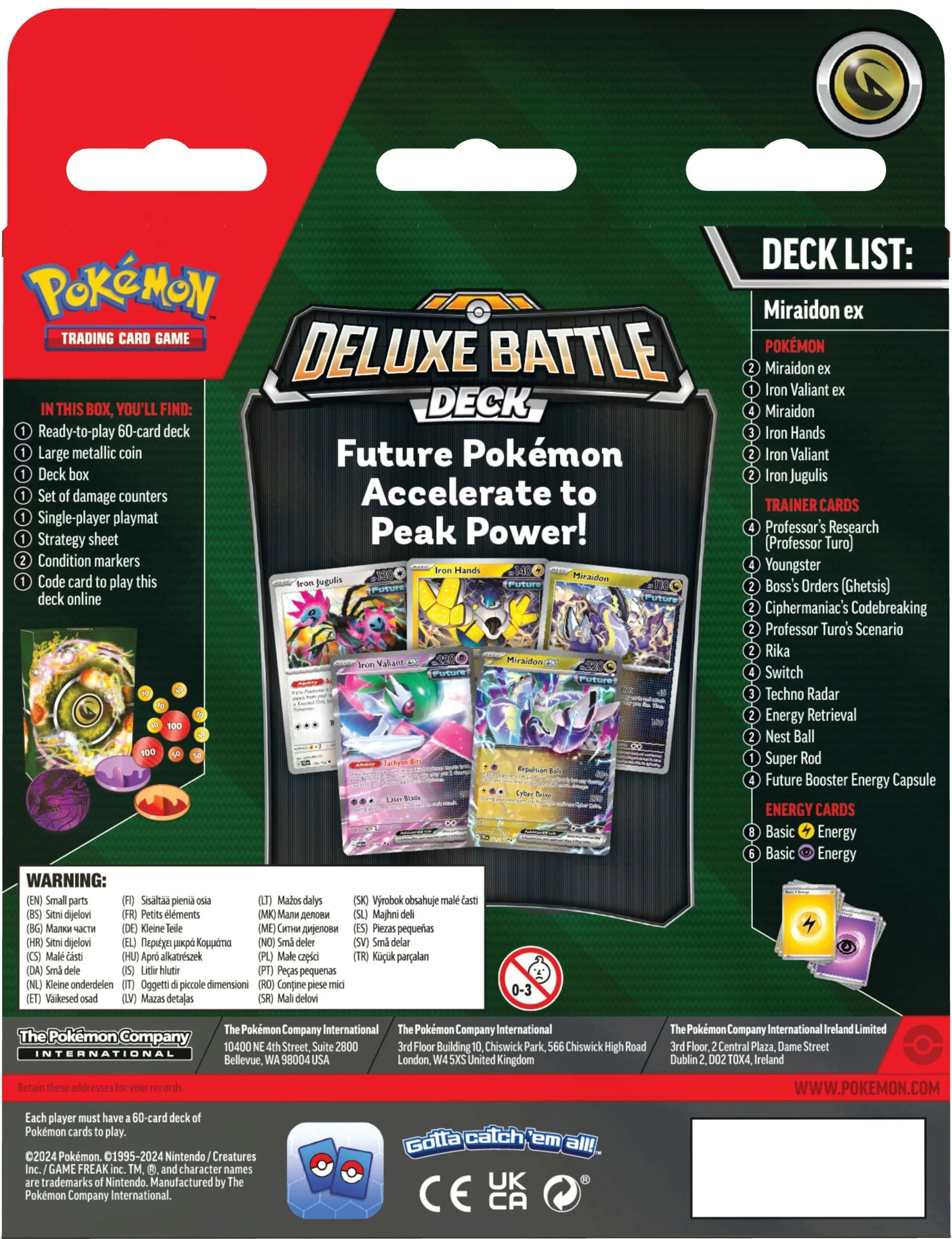 Pokemon TCG: August Deluxe Battle Deck Miraidon / Koraidon EX - Ace Cards Sdn Bhd Pokemon TCG: August Deluxe Battle Deck Miraidon / Koraidon EX - Ace Cards Sdn Bhd