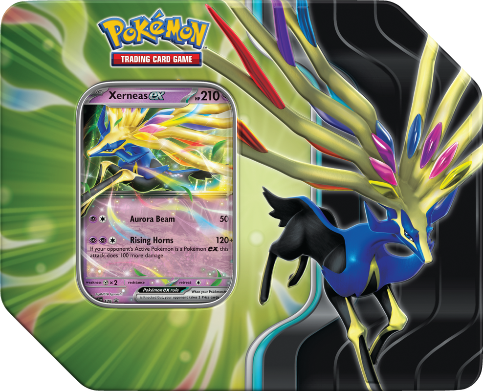 Pokemon TCG: Azure Legends 5 Booster Tin (Dialga EX / Xerneas EX / Kyogre EX)-Dialga EX-The Pokémon Company International-Ace Cards & Collectibles