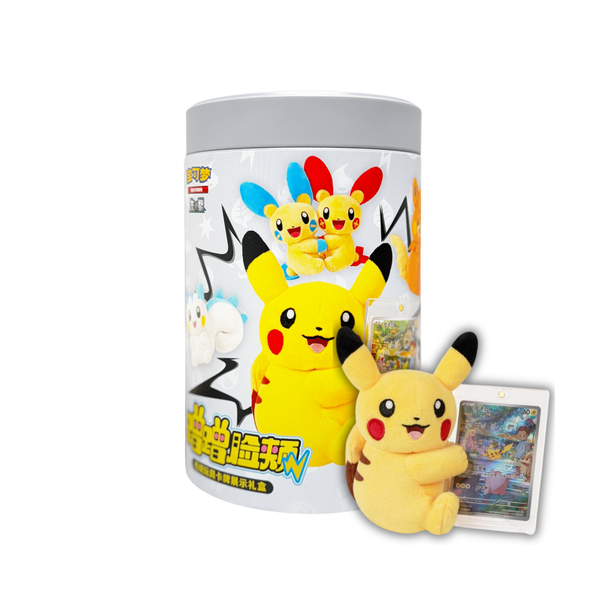 Pokemon TCG 宝可梦 蹭蹭脸颊毛绒玩具卡牌展示礼盒 (Simplified Chinese)-Single Box (Random)-The Pokémon Company International-Ace Cards & Collectibles