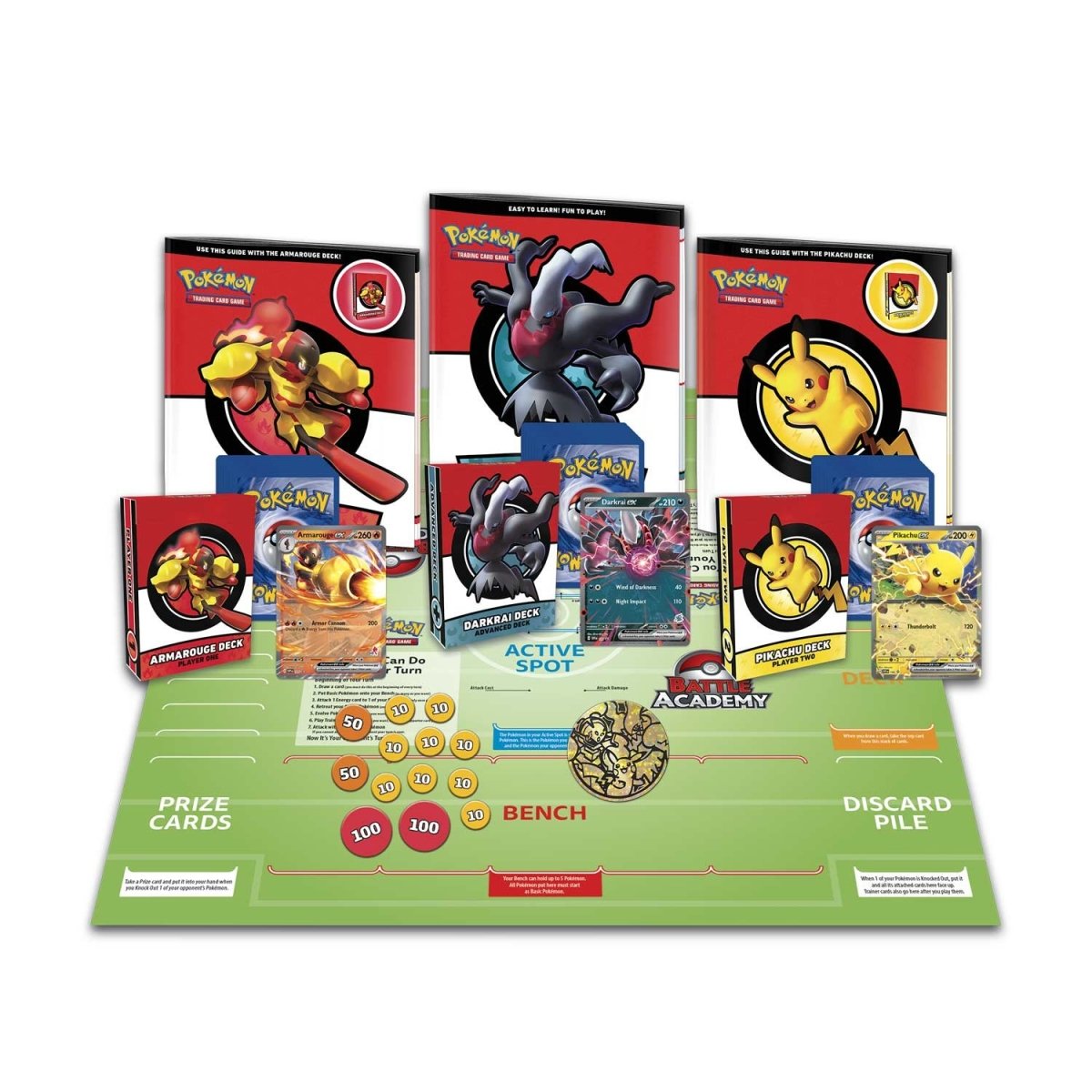 Pokemon TCG: Battle Academy 2024 (Armarouge ex, Pikachu ex & Darkrai ex)-The Pokémon Company International-Ace Cards & Collectibles