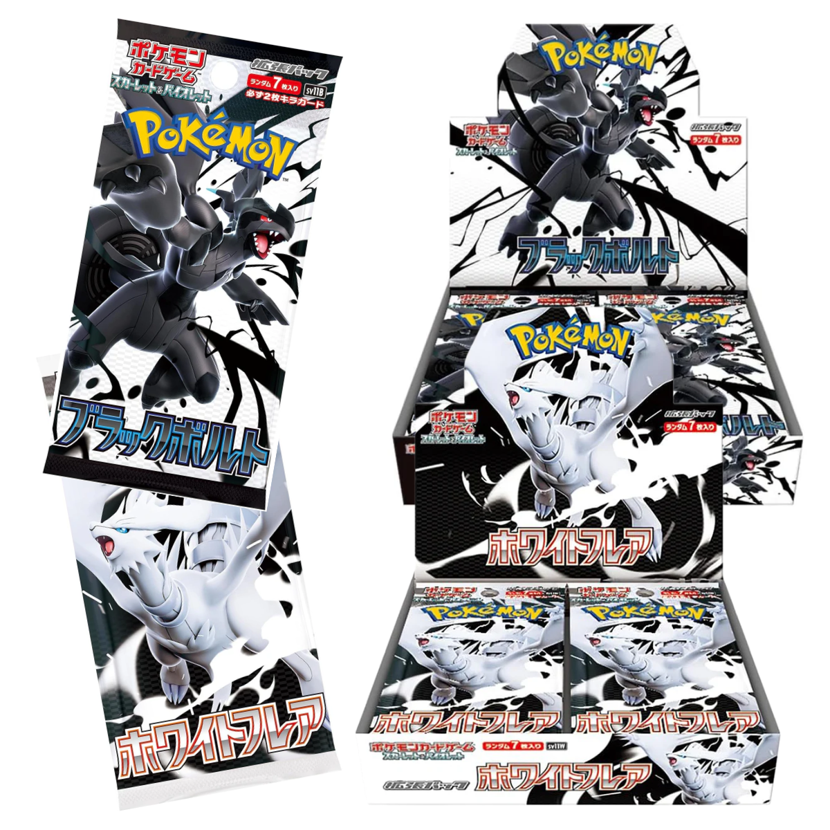 Pokemon TCG: Black Bolt & White Flare Slim Booster (Japanese)-SV11B Box (Shrink)-The Pokémon Company International-Ace Cards & Collectibles