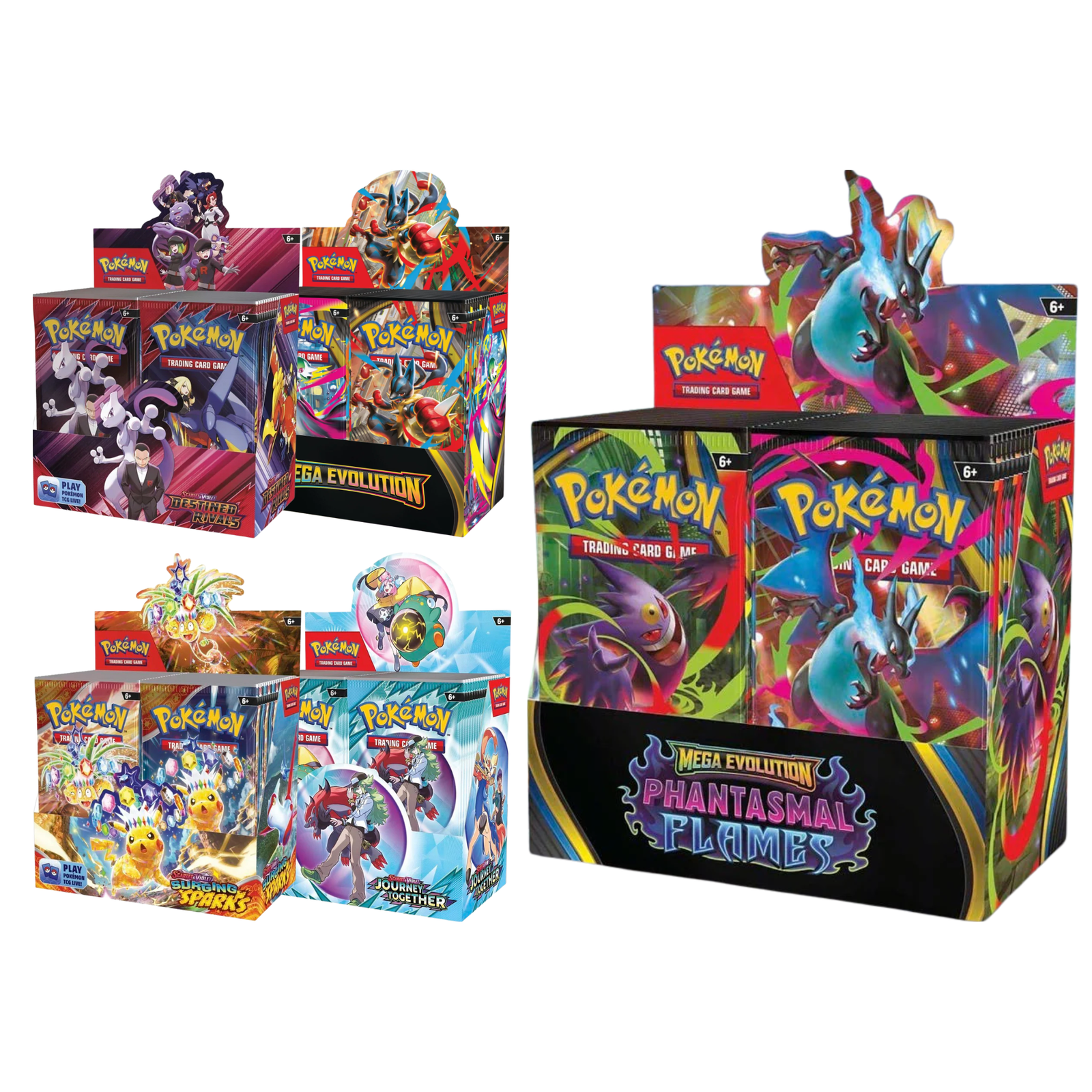 Pokemon TCG: Booster Box [Phantasmal Flame ME02/Mega Evolution ME01]-Phantasmal Flames-The Pokémon Company International-Ace Cards & Collectibles