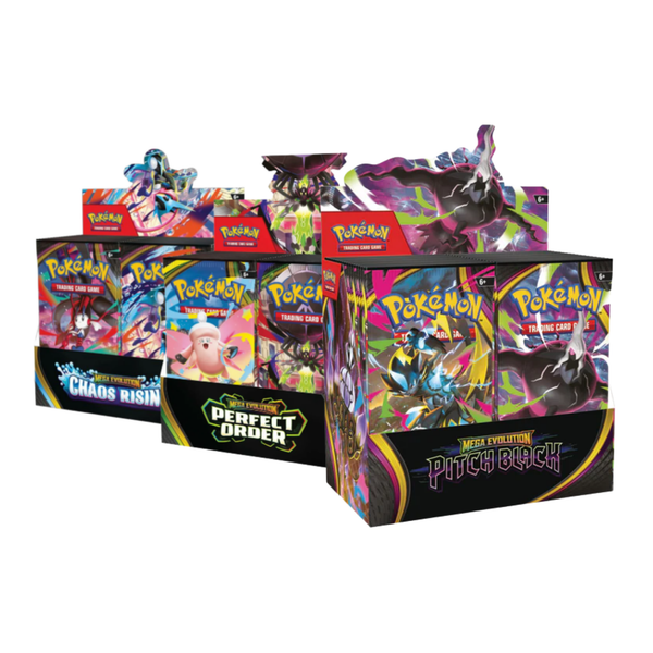 Pokemon TCG: Booster Box [Pitch Black ME05/Chaos Rising ME04/Perfect Order ME03]-Pitch Black-The Pokémon Company International-Ace Cards & Collectibles