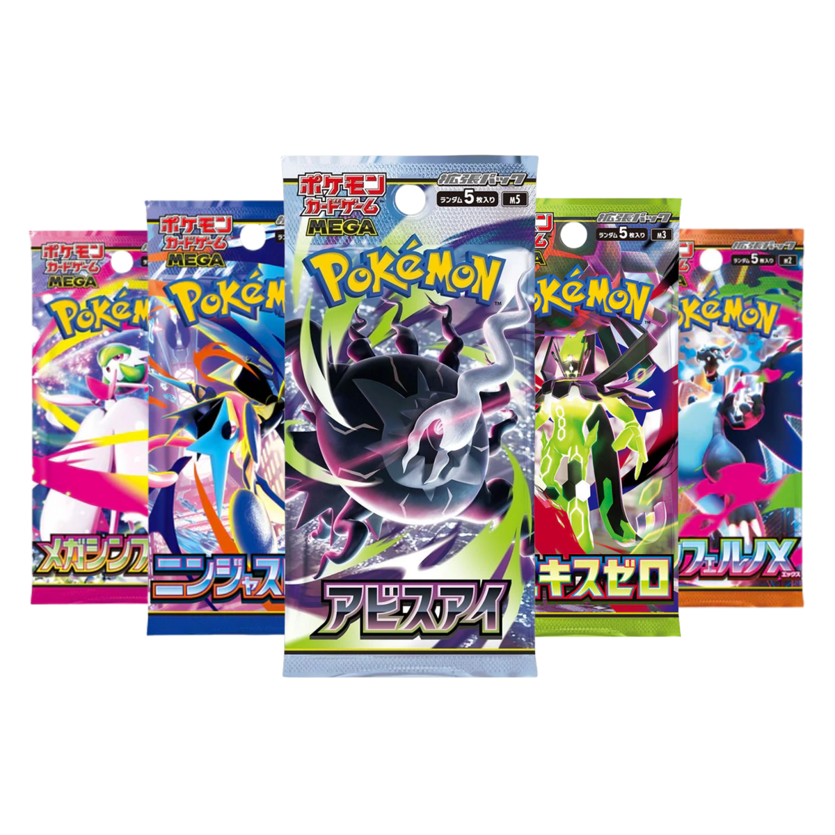 Pokemon TCG: Booster Packs [Ninja Spinner M4/Munikis Zero/Mega Dreams Ex M2a/Inferno X M2] (Japanese)-M5-The Pokémon Company International-Ace Cards & Collectibles