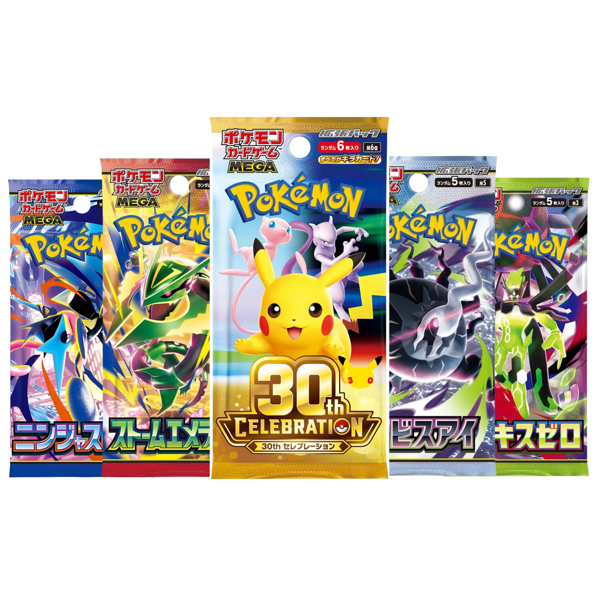 Pokemon TCG: Booster Packs [Storm Emeralda/Ninja Spinner M4/Munikis Zero/Mega Dreams Ex M2a] (Japanese)-M6A-The Pokémon Company International-Ace Cards & Collectibles