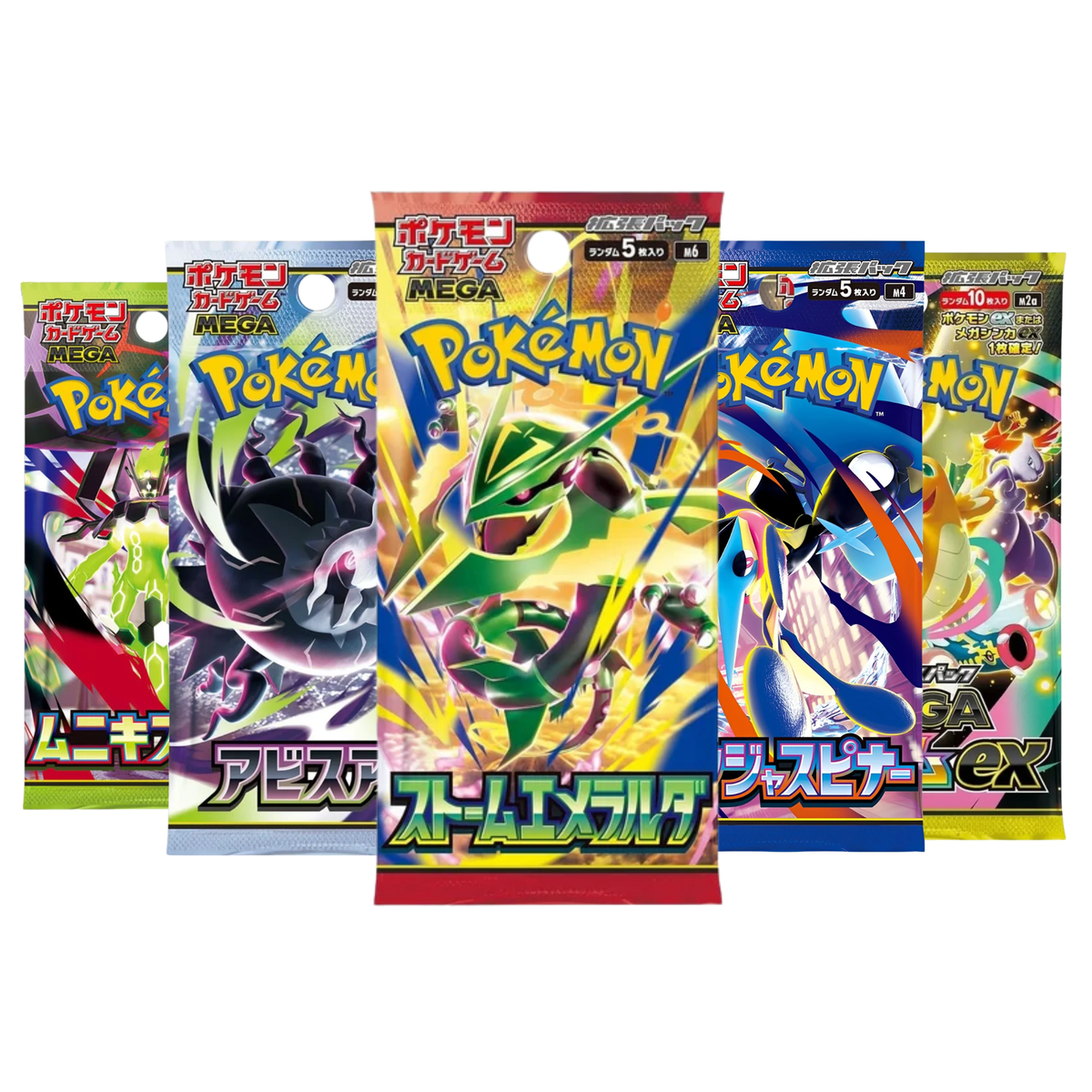 Pokemon TCG: Booster Packs [Storm Emeralda/Ninja Spinner M4/Munikis Zero/Mega Dreams Ex M2a] (Japanese)-M6A-The Pokémon Company International-Ace Cards & Collectibles