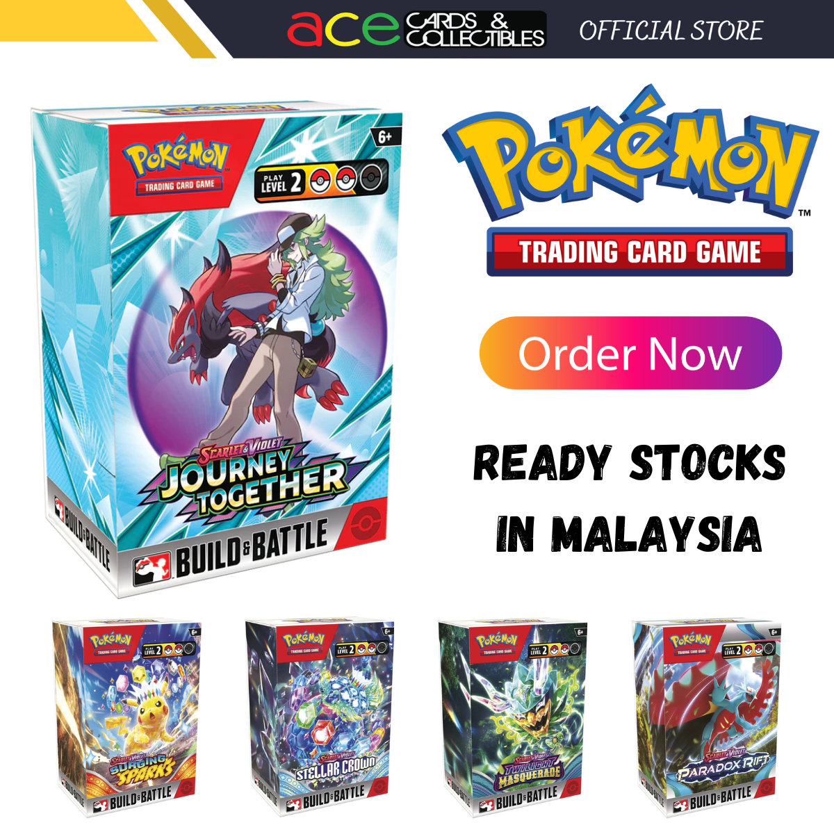 Pokemon TCG: Build & Battle Box "Journey Together / Surging Sparks / Stellar Crown"-Journey Together-The Pokémon Company International-Ace Cards & Collectibles