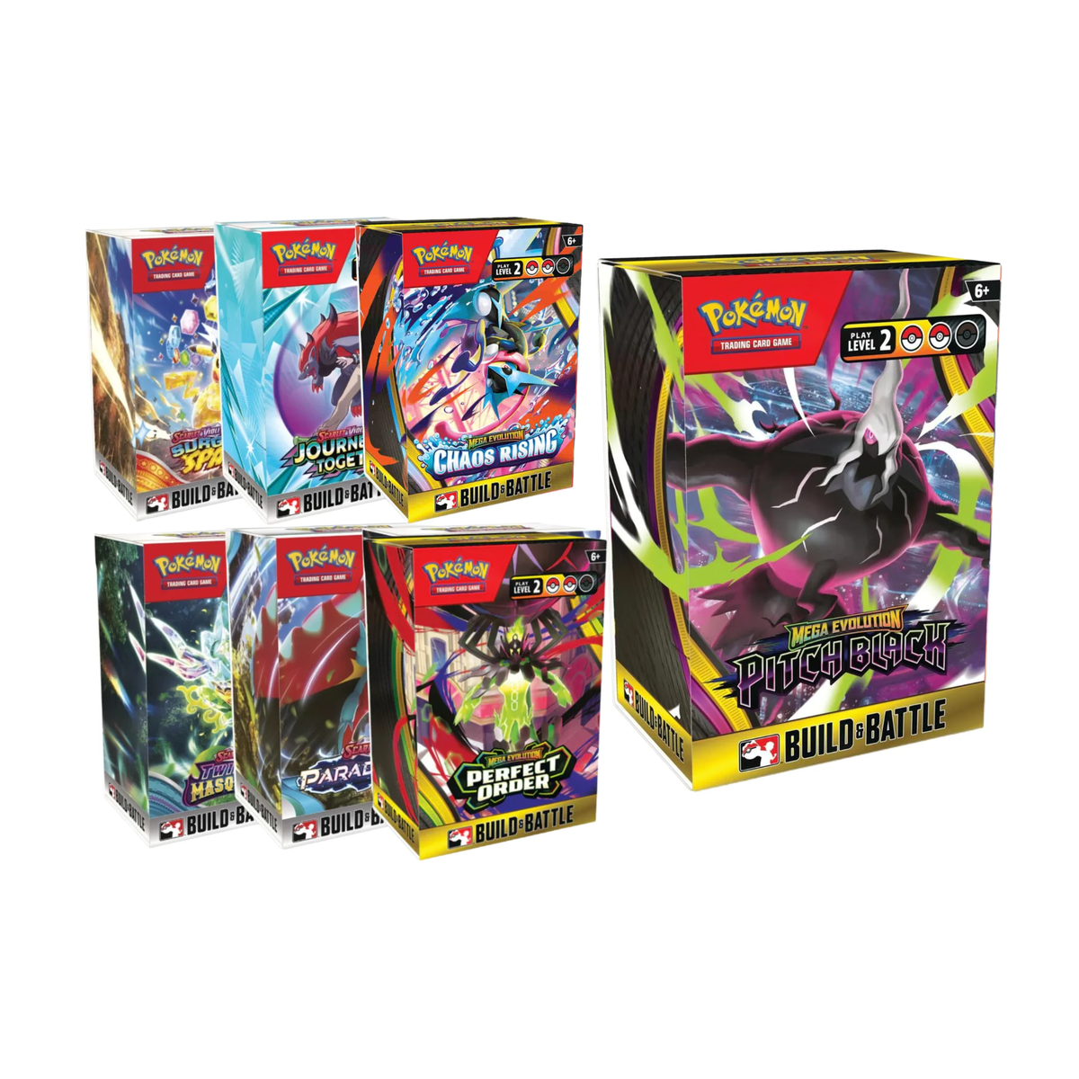 Pokemon TCG: Build & Battle Box [Pitch Boss ME05/Chaos Rising ME04/Perfect Order ME03]-Pitch Black-The Pokémon Company International-Ace Cards & Collectibles