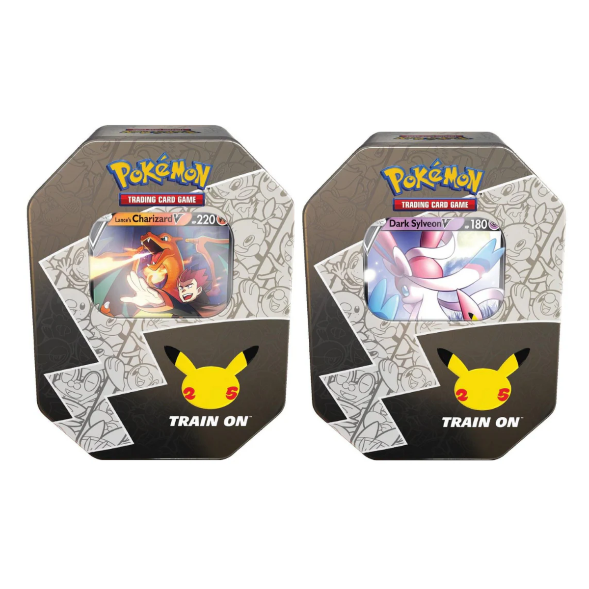 Pokemon TCG: Celebrations Collection Small Tins-Set of 2 (Charizard V & Dark Sylveon V)-The Pokémon Company International-Ace Cards & Collectibles