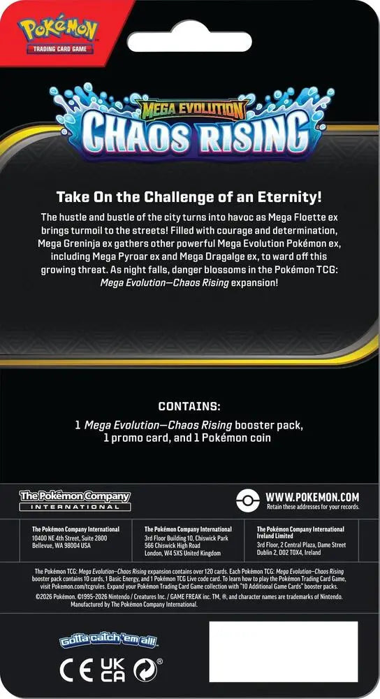 Pokemon TCG: Chaos Rising ME04 Checklane Blister-The Pokémon Company International-Ace Cards & Collectibles
