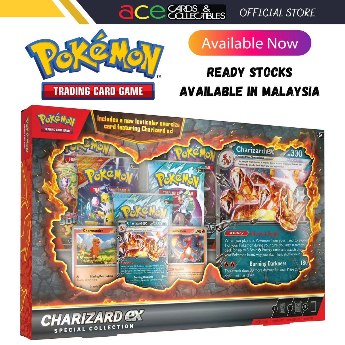 Pokemon TCG: Charizard June Ex Special Collection - Ace Cards Sdn Bhd Pokemon TCG: Charizard June Ex Special Collection - Ace Cards Sdn Bhd