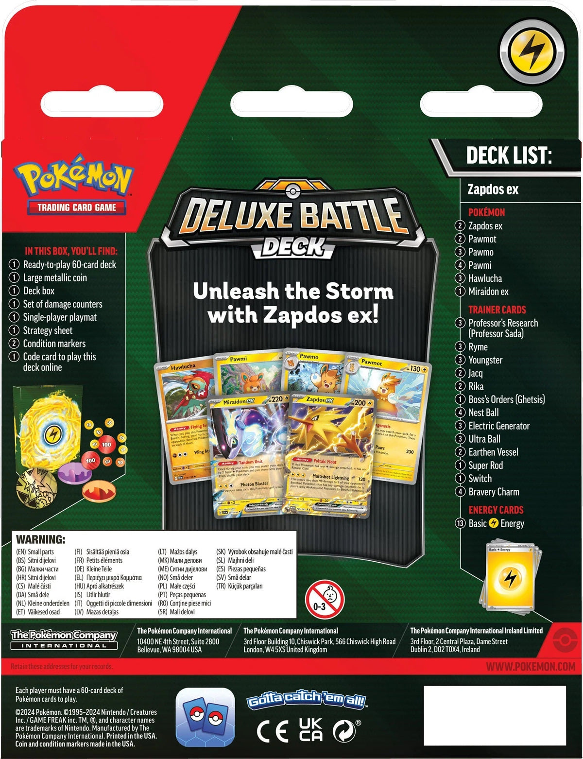 Pokémon TCG: Deluxe Battle Deck Ninetales/Zapdos EX-Ninetales EX-The Pokémon Company International-Ace Cards &amp; Collectibles