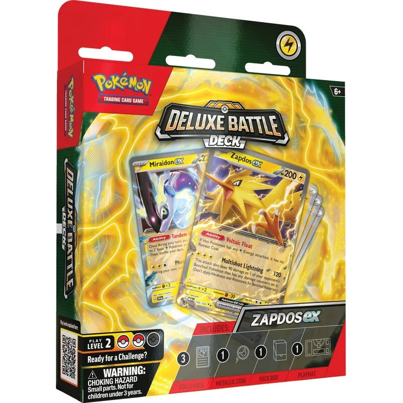 Pokémon TCG: Deluxe Battle Deck Ninetales/Zapdos EX-Both-Design-The Pokémon Company International-Ace Cards & Collectibles