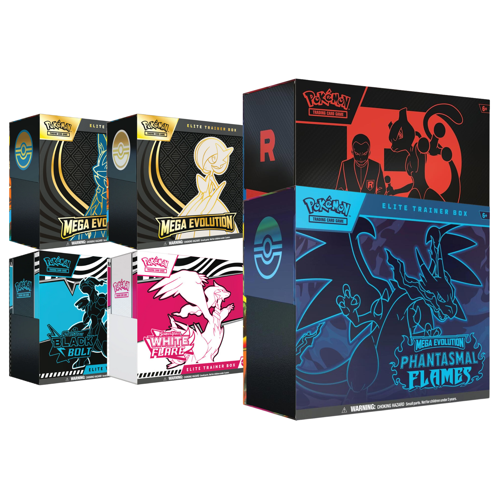 Pokemon TCG: Elite Trainer Box [Phantasmal Flame ME02/Black Bolt & White Flare SV11]-Phantasmal Flames-The Pokémon Company International-Ace Cards & Collectibles