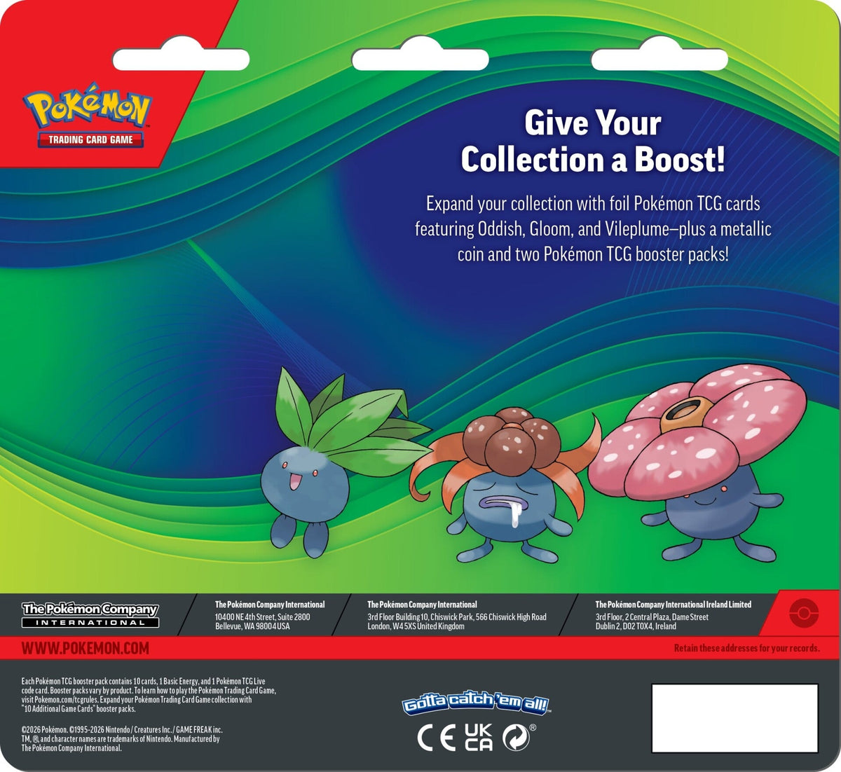 Pokemon TCG: Enhanced 2-Pack Blister (Oddish/Gloom/Vileplume)-The Pokémon Company International-Ace Cards & Collectibles