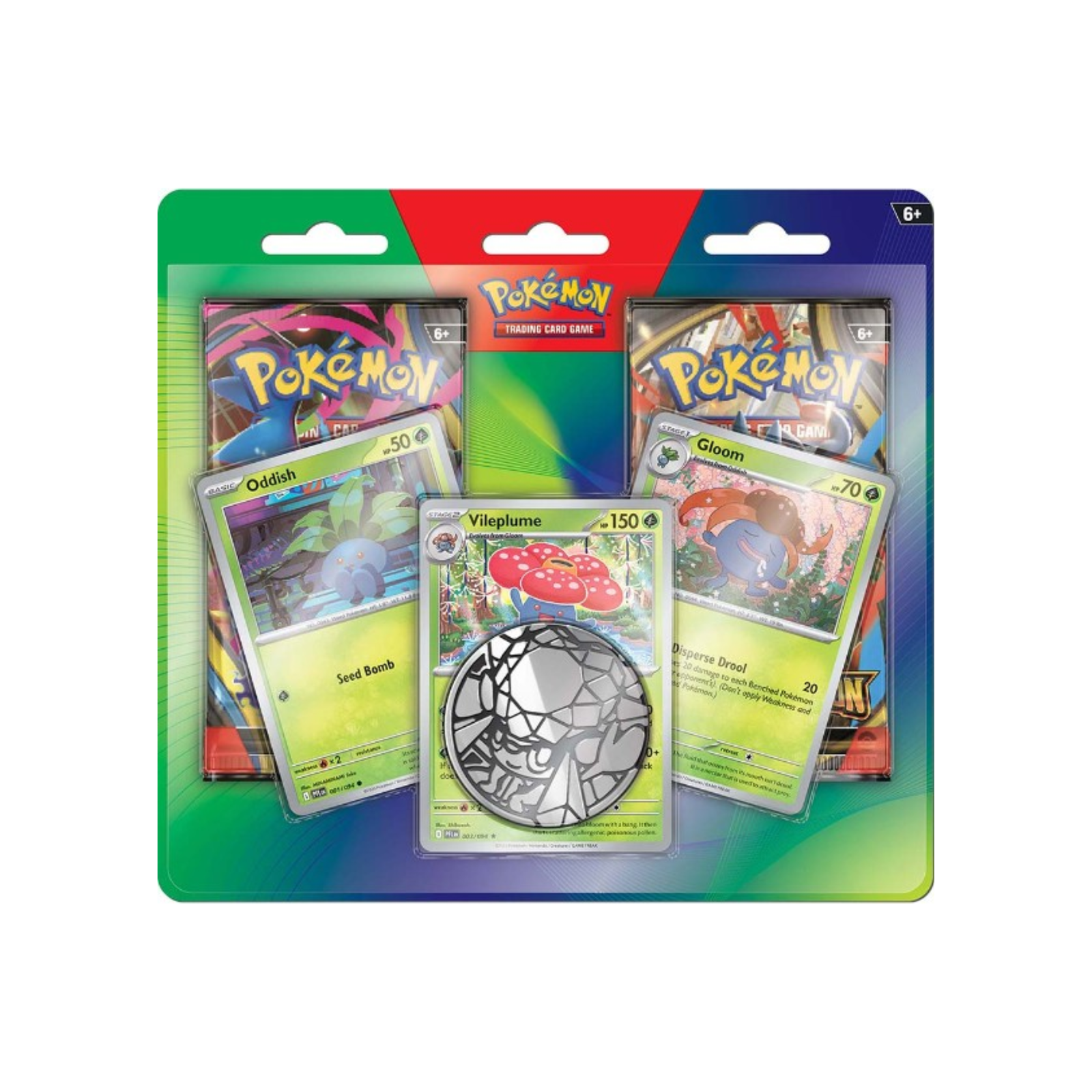 Pokemon TCG: Enhanced 2-Pack Blister (Oddish/Gloom/Vileplume)-The Pokémon Company International-Ace Cards & Collectibles
