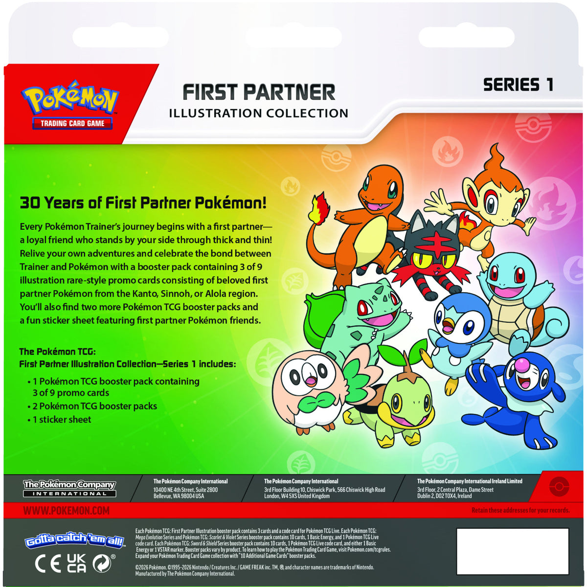 Pokemon TCG: First Partner Illustration Collection "Series 1"-The Pokémon Company International-Ace Cards & Collectibles