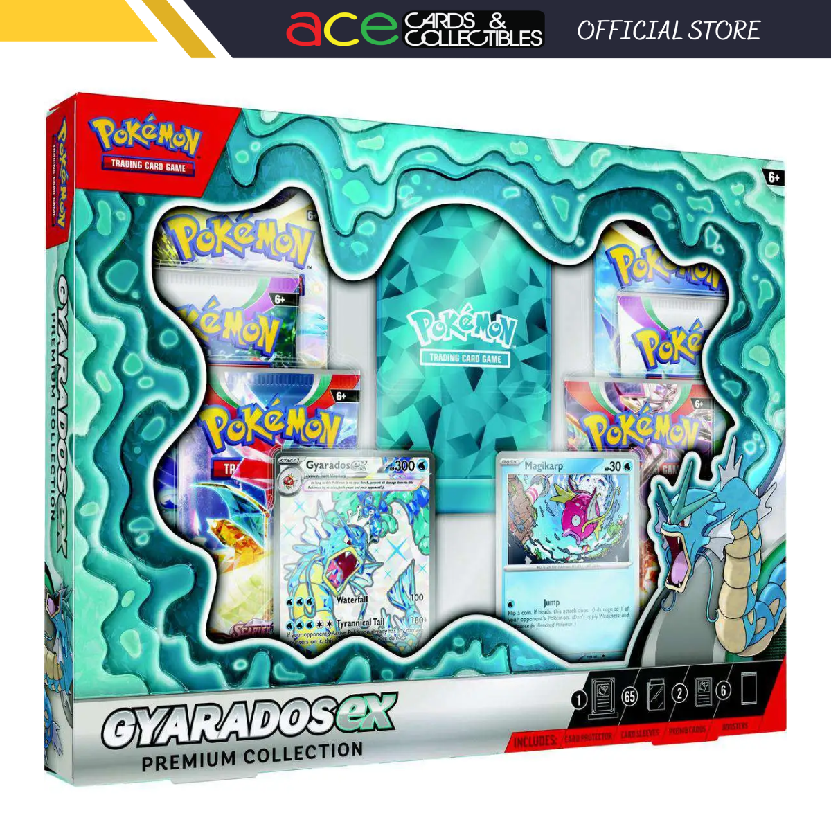 Pokemon TCG: Gyarados EX Exclusive Premium Collection Box-The Pokémon Company International-Ace Cards &amp; Collectibles