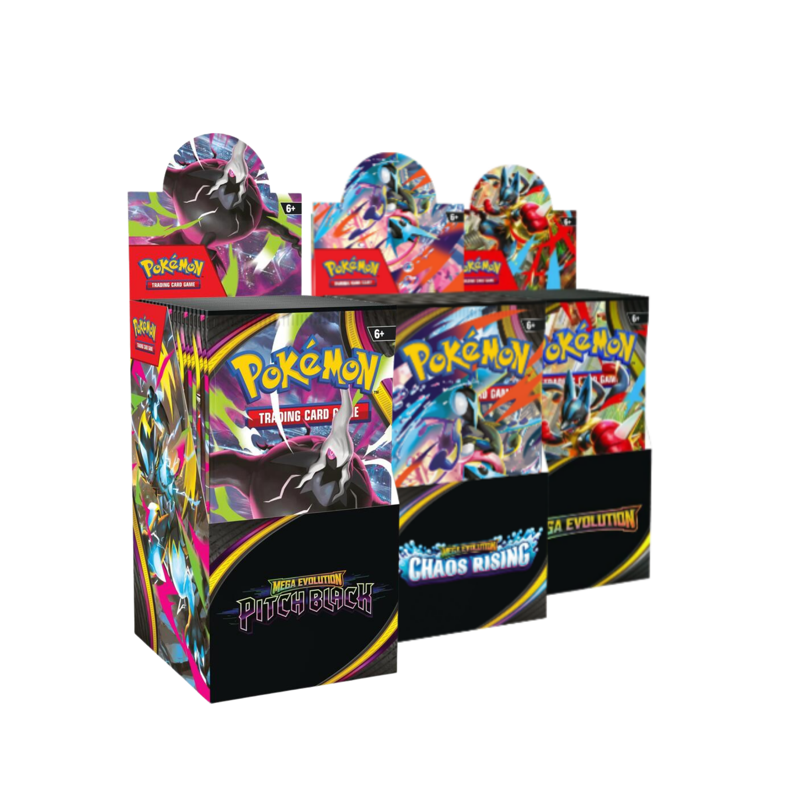 Pokemon TCG: Half Booster Box [Pitch Black ME05/Chaos Rising ME04/Perfect Order ME03]-Pitch Black-The Pokémon Company International-Ace Cards & Collectibles