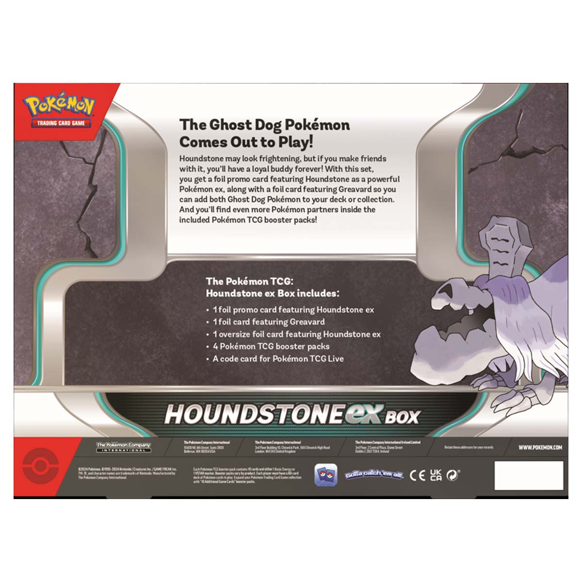 Pokemon TCG: Houndstone EX Box-The Pokémon Company International-Ace Cards &amp; Collectibles