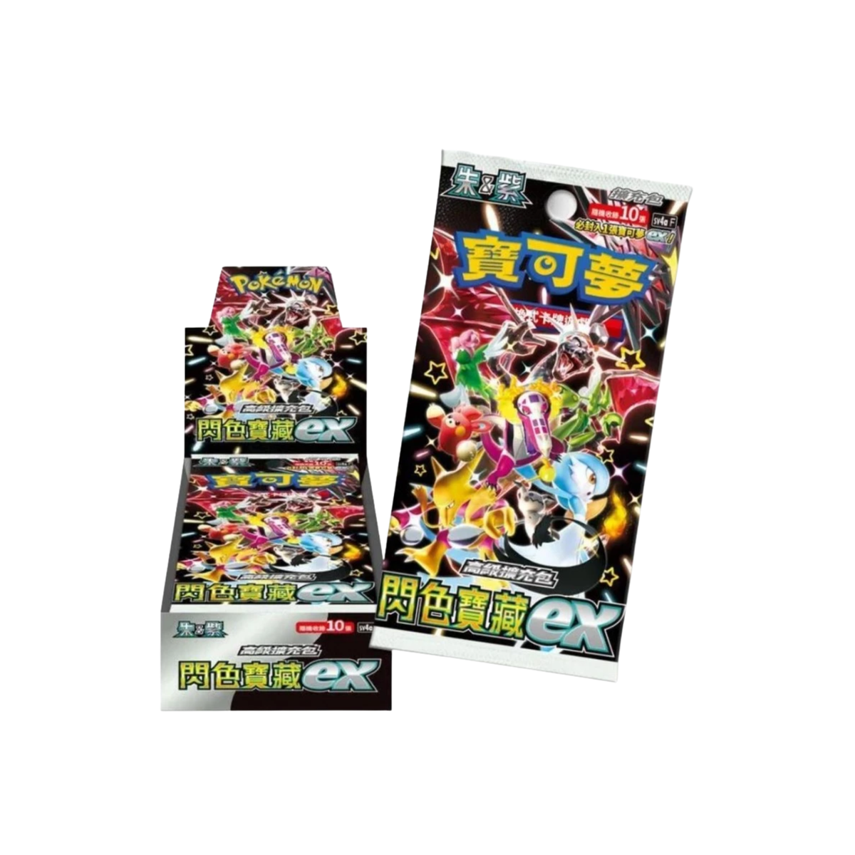 Pokemon TCG 剑 & 盾 寶可夢高級擴充包 閃色寶藏EX [SV4aF] (Traditional Chinese)-Single Pack (Random)-The Pokémon Company International-Ace Cards & Collectibles